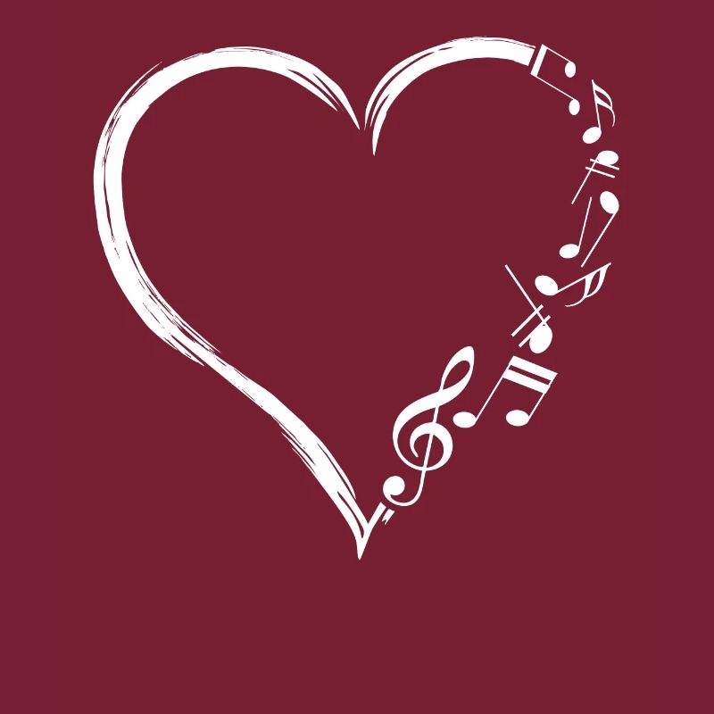 Music Frequency Cute Heart Notes NotesKey