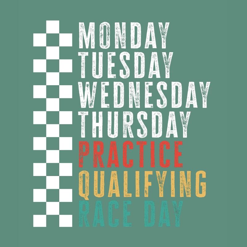 Race Week Schedule: Practice Qualifying Race