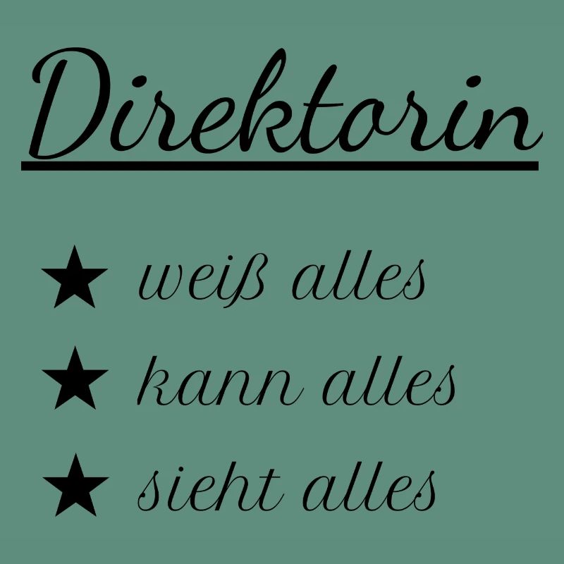 Direktorin Oberschule Schulleitung Geschenk Idee