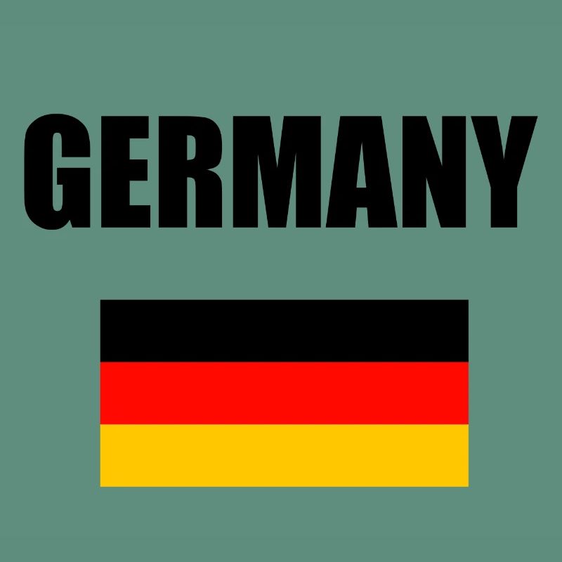 Germany mit Flaggendesign