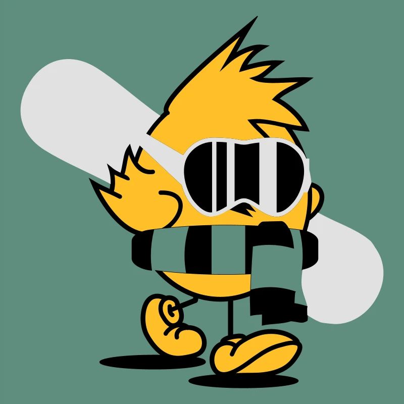 A chick with a snowboard, snowboard goggles and
