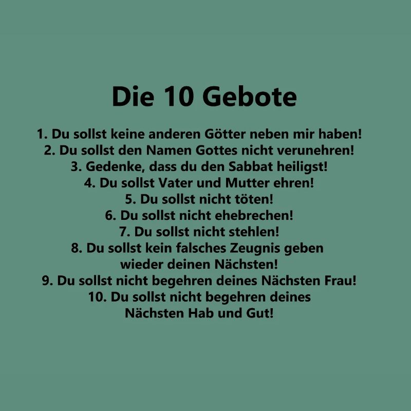 10 commandements