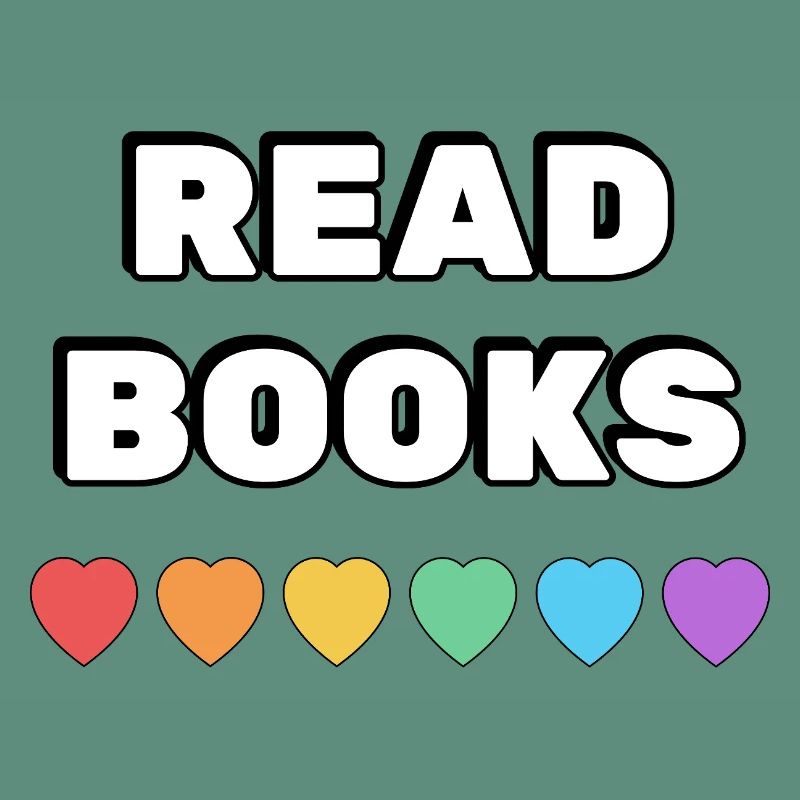 Read Books Rainbow Hearts