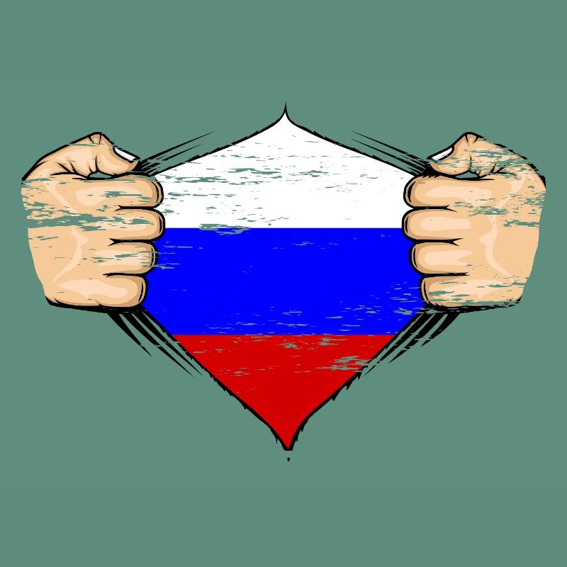 Conception du drapeau de la Russie utilisée