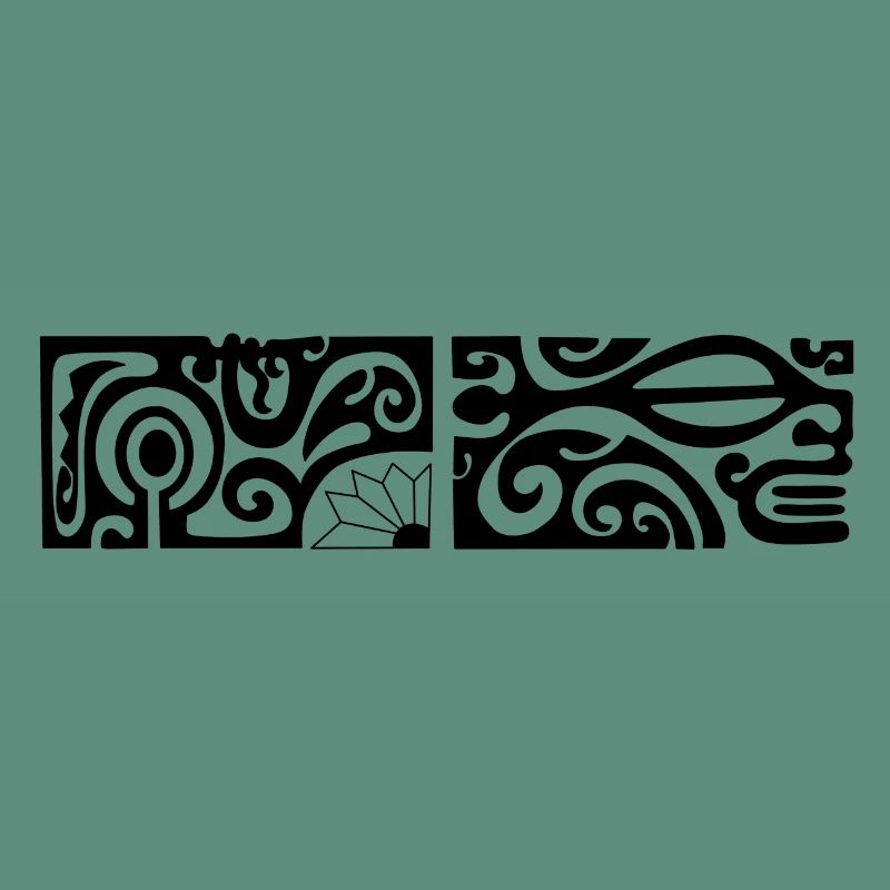 Maori Brust Logo 79 Schwarz