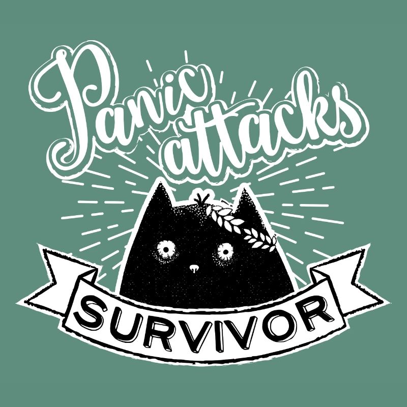 Panic Attacks Survivor, noir et blanc, ver. 2