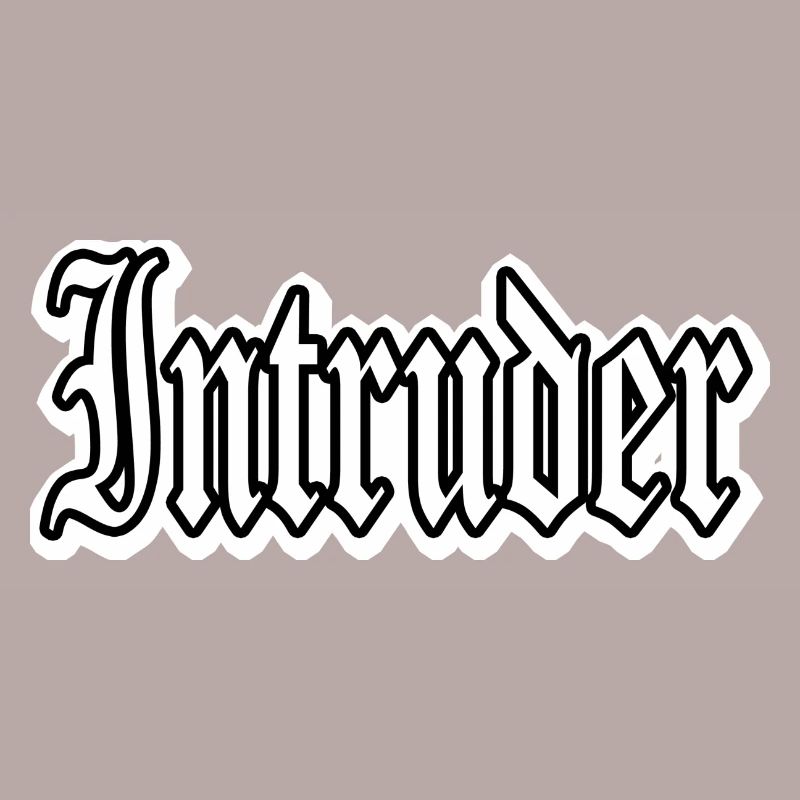 intruder hacker eindringling clan sticker computer