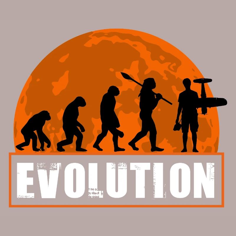 Funny RC_Plane Human Evolution RC Flight Owner
