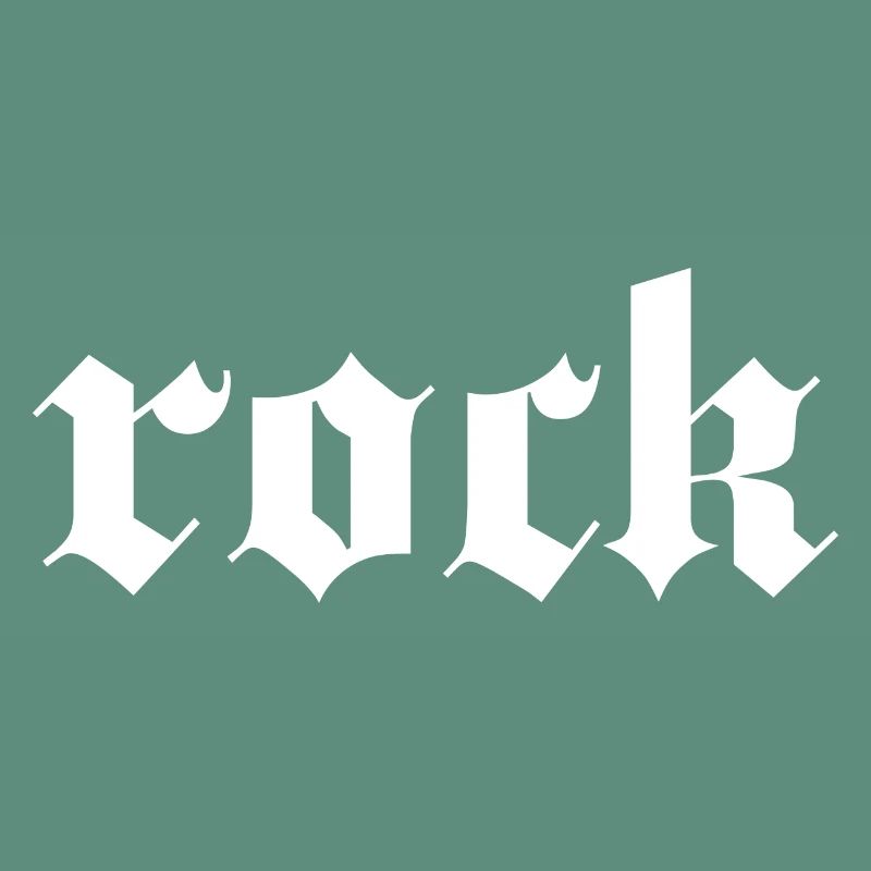 Gothic Rock Typography