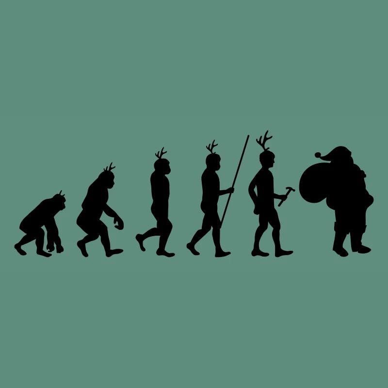 Evolution Weihnachtsmann Weihnachtsmann