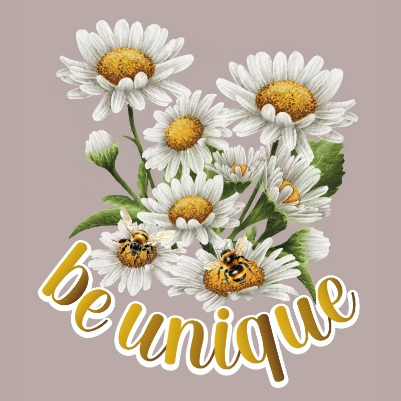 Sei einzigartig, Wiesenblume, Bienen