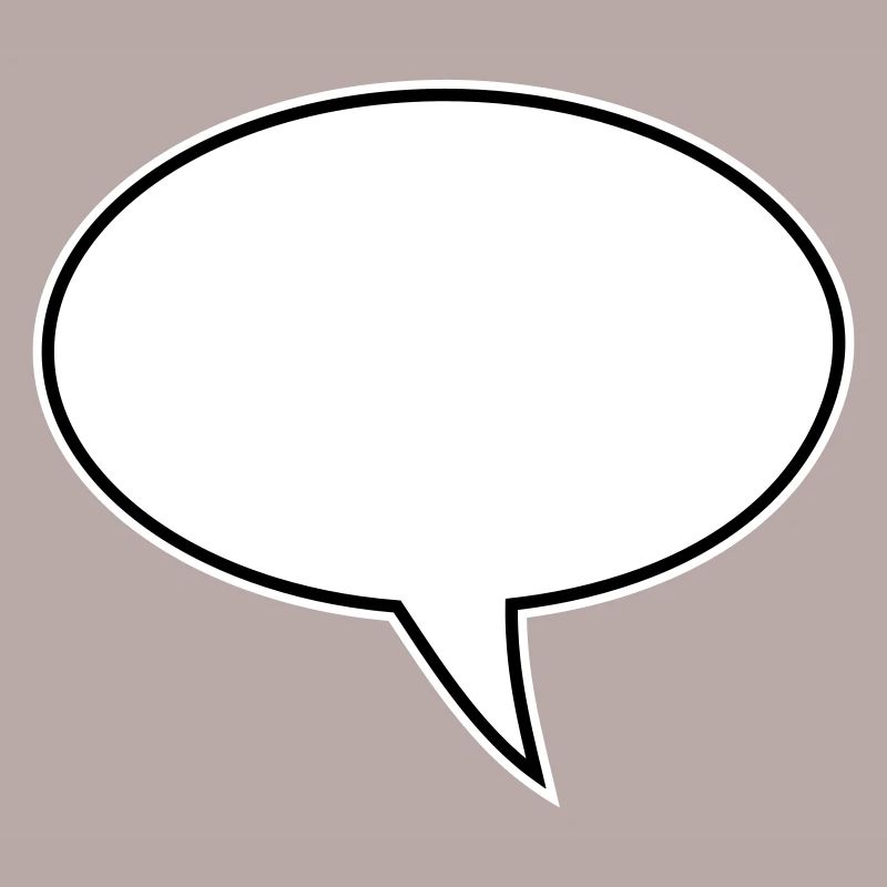 Speech bubble design right