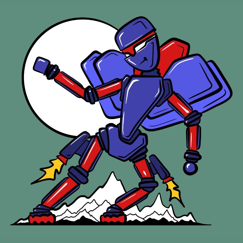 Robot en déplacement