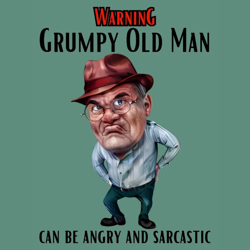 Warning Grumpy Old Man
