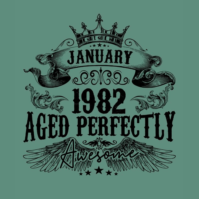 1982 | Januar Aged Perfectly 1982 Geburtstagsgeschenk