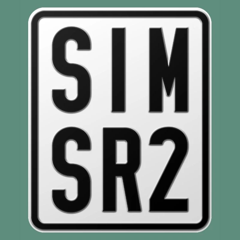 Simson SR2 Moped Kennzeichen