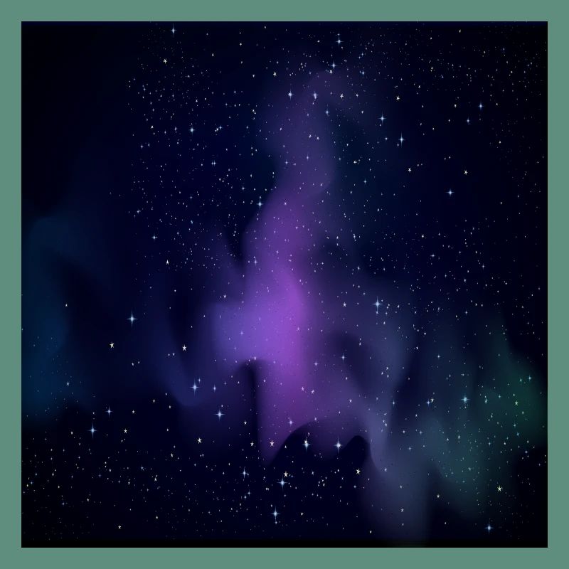 Galaxy pattern with stars and black background