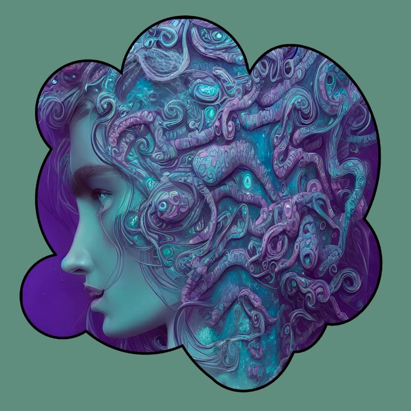 Divinité bleu profond