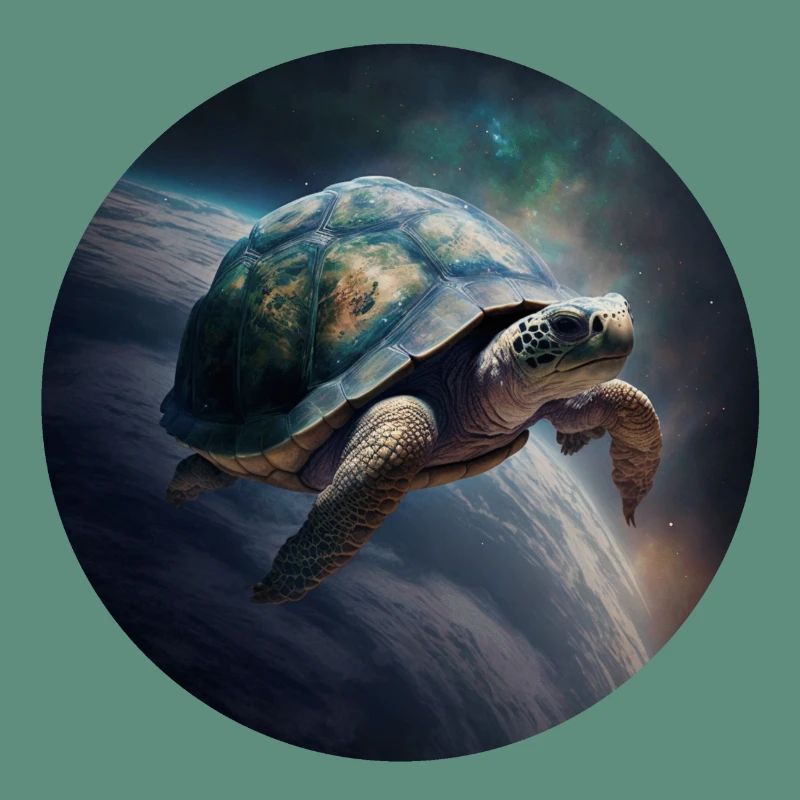 Mutter Erde schwebt langsam durch das Universum