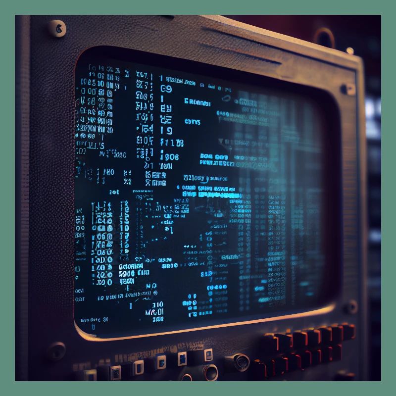 Code sur un écran de PC