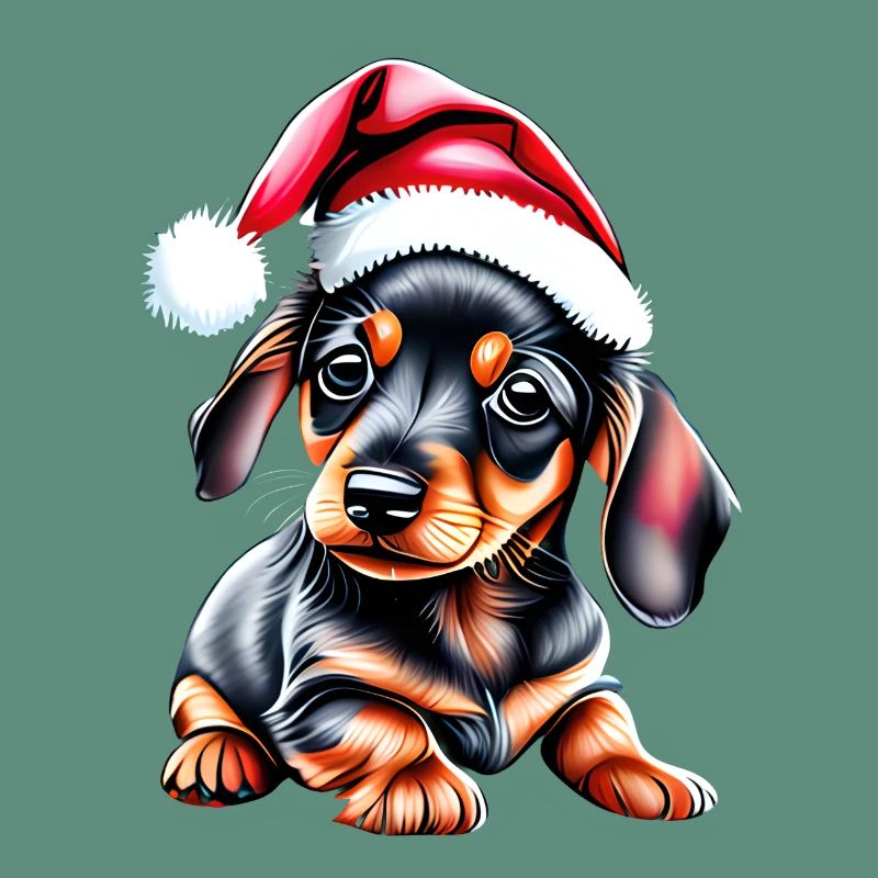 Teckel chiot Noël Teckel chien de Noël