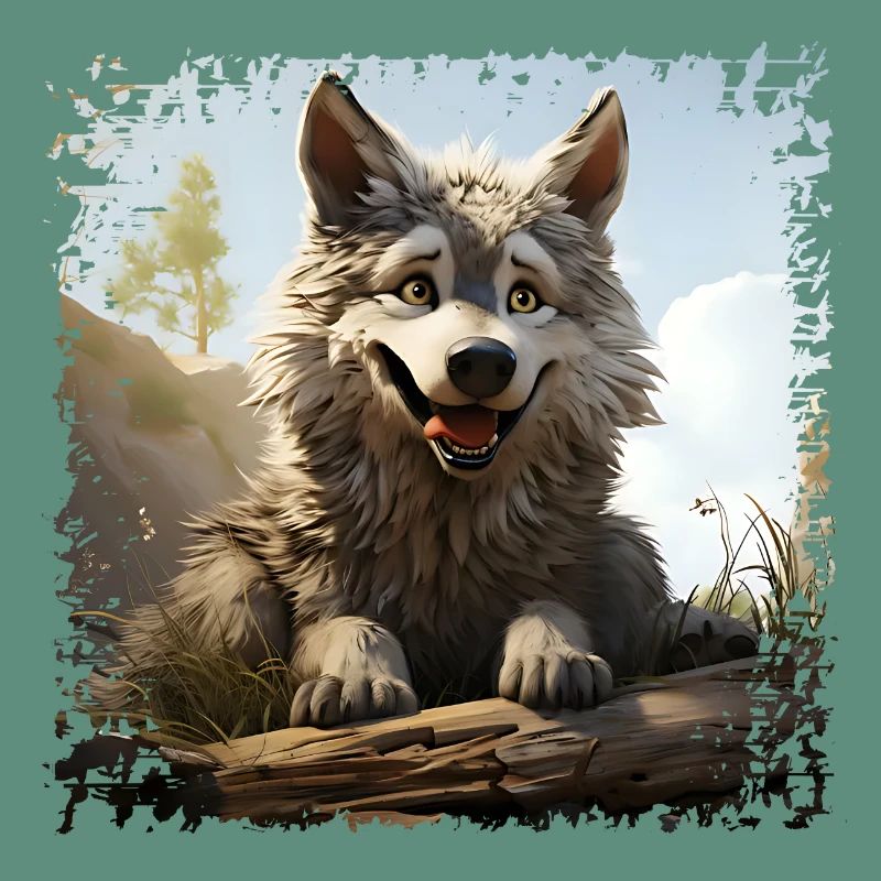 Funny Wolf