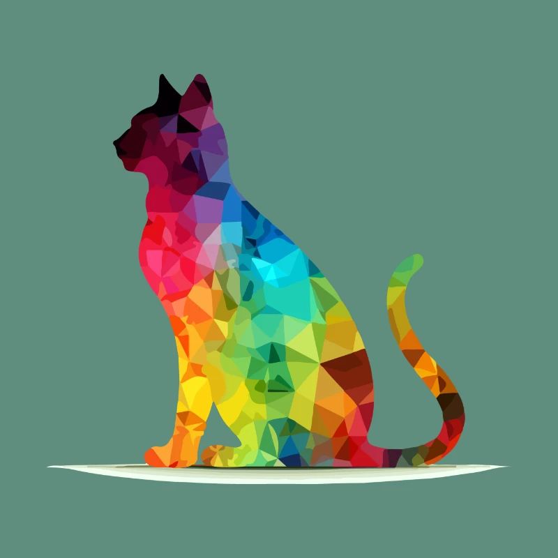 Pacho le chat multicolore
