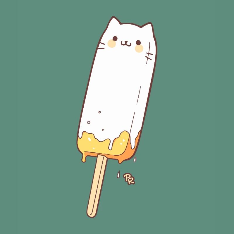 A cute popsicle cat