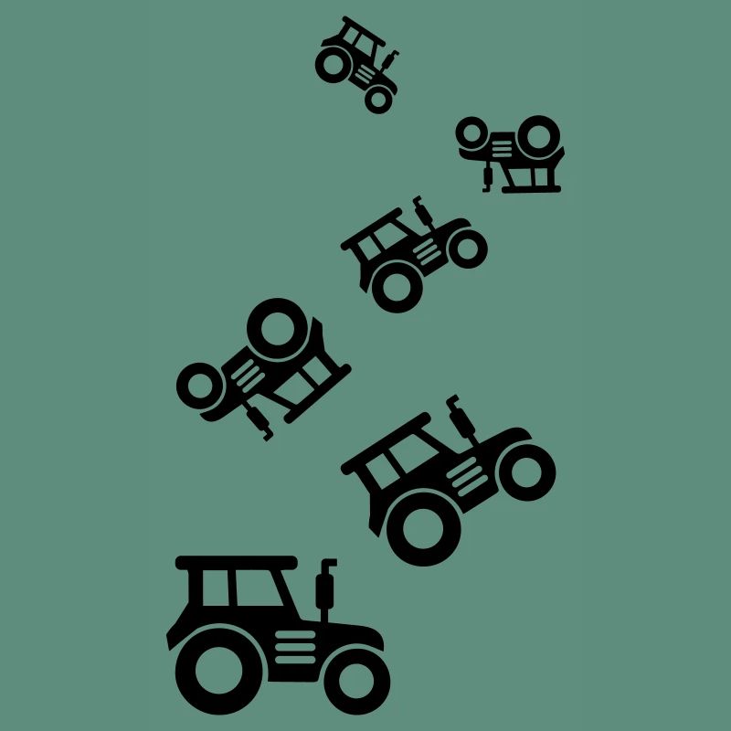 Traktor icon Silhouette