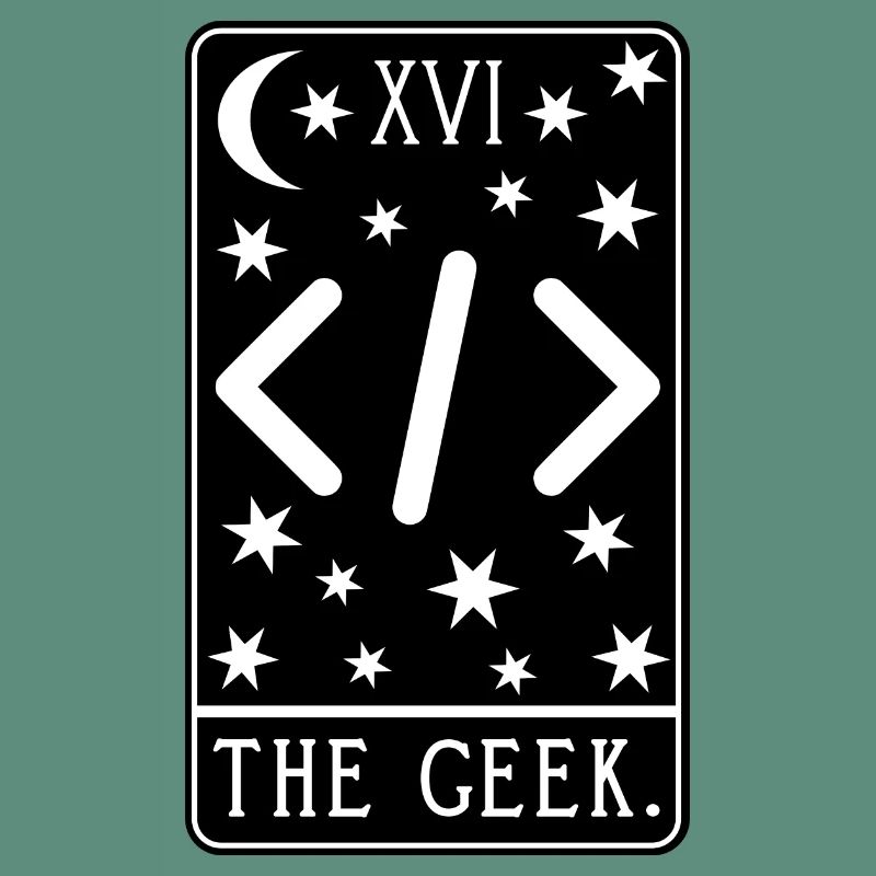 Programmer Tarot Card - Coding Geek Developer Code