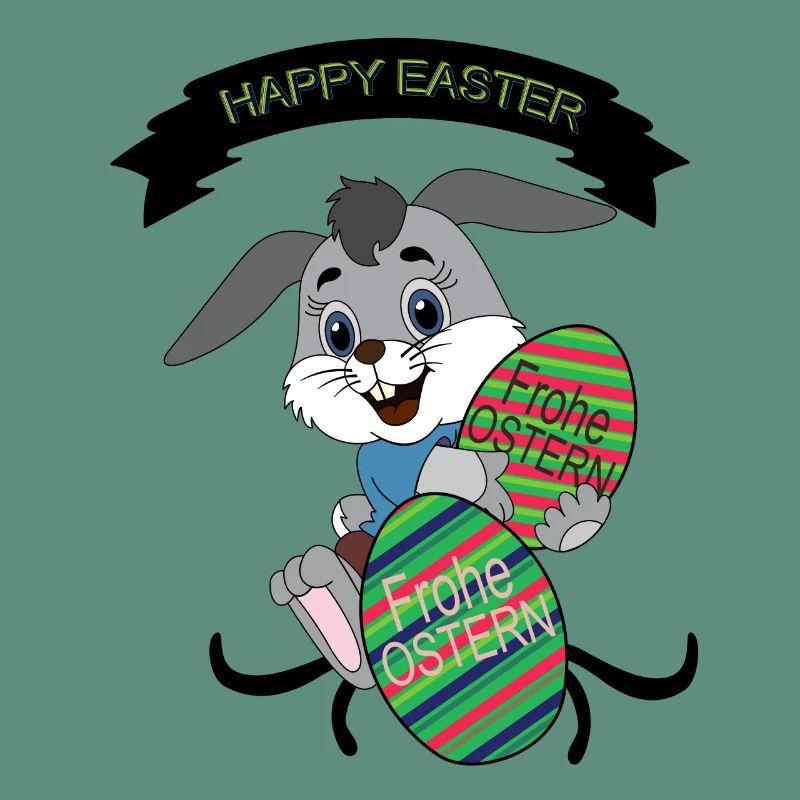 HAPPY EASTER, Easter , Coloured Easter Eggs