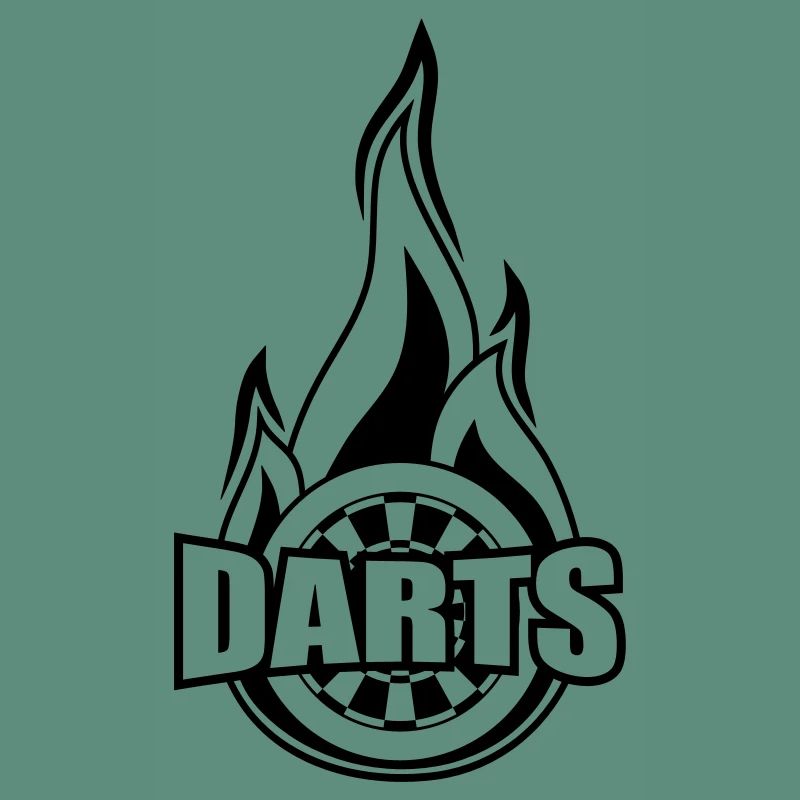 black darts burning fire target flame flames