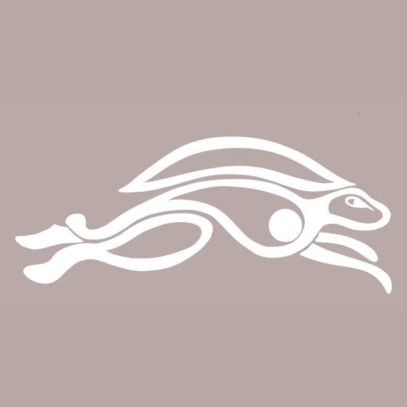 Celtic Leaping Hare White