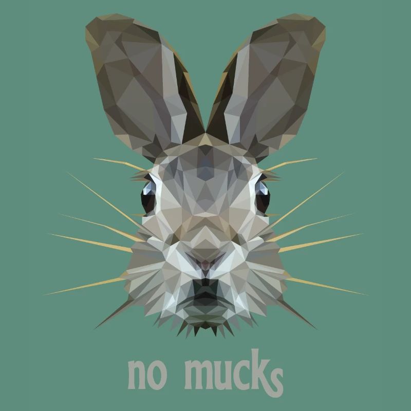 Rabbit's head as quiet as a mouse