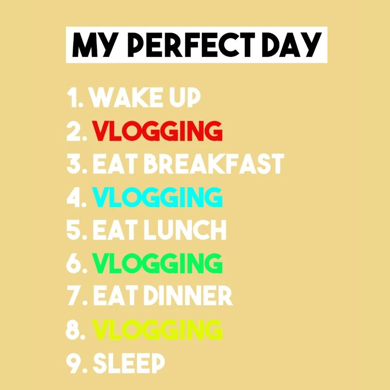 Mein perfekter Tag Vlogging-Zeitplan – Creator-Kunst