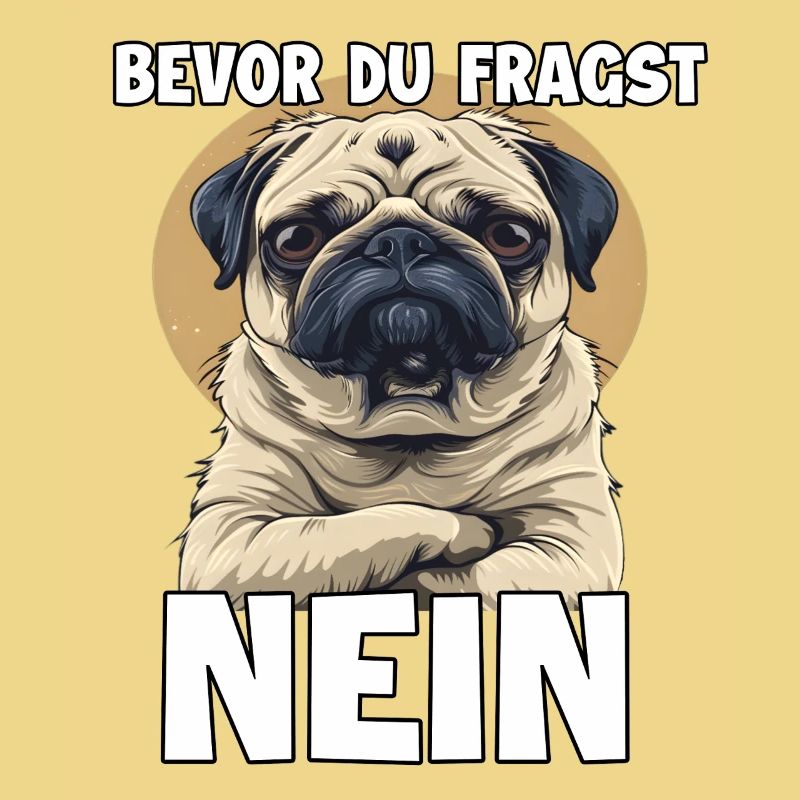 Mops Hundehalter Geschenk süßes Mops Gassi T