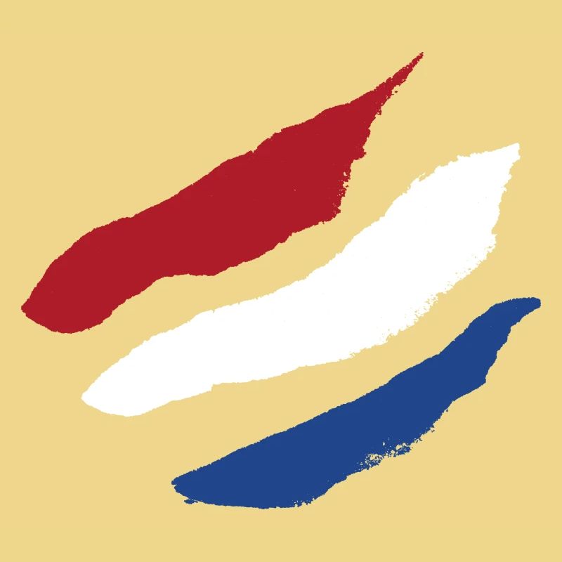 Drapeau des Pays-Bas - Rayures Brosse