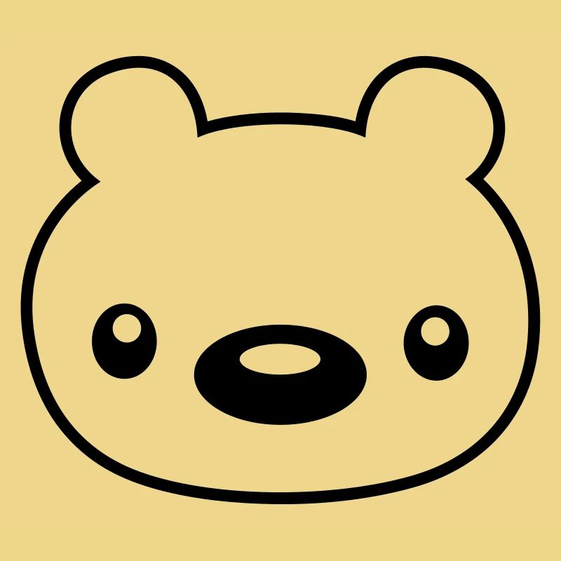 bear teddy face head