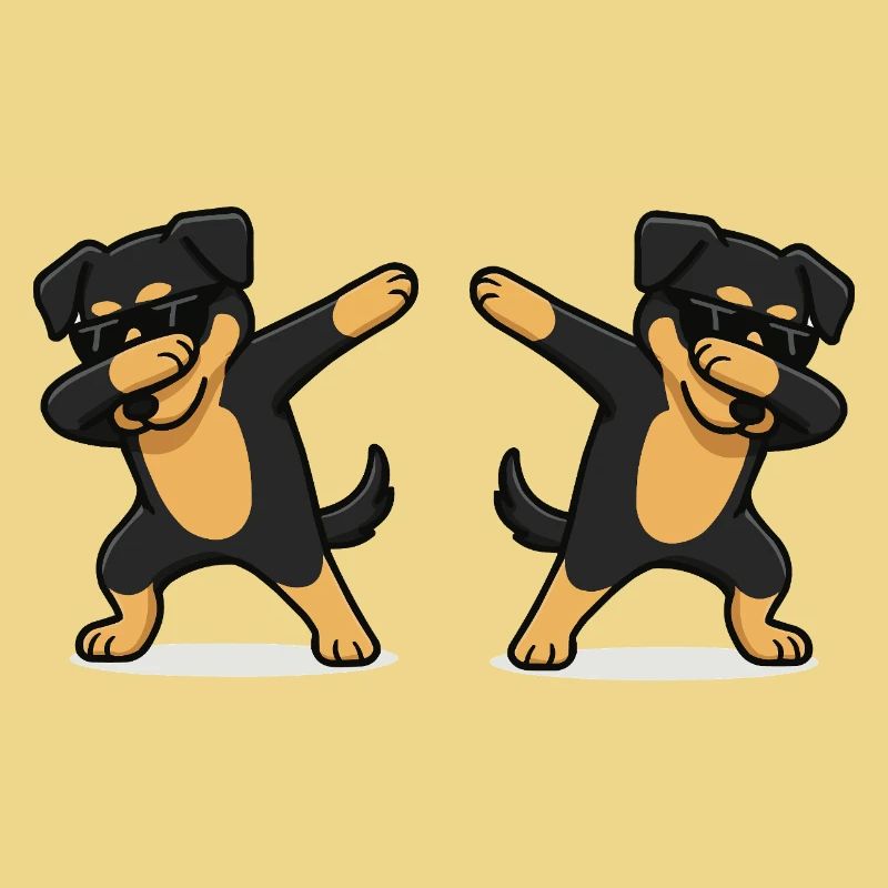Dog Comic Dabbing 2