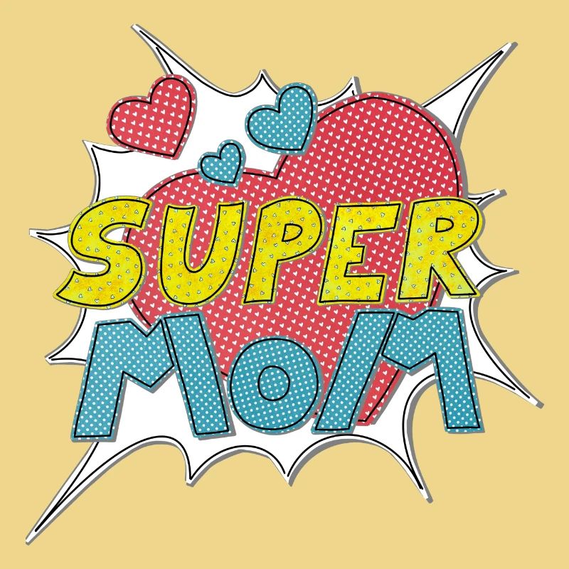 Muttertag supermom Super Mom beste Mutter Comic