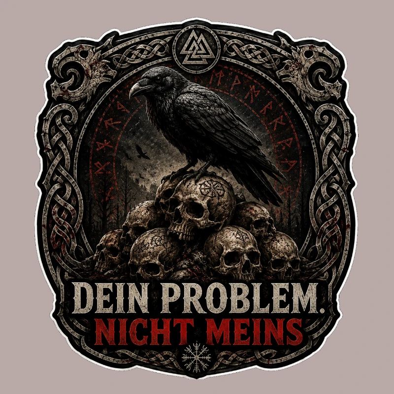 Dein Problem Nicht Meins Gothic Patch