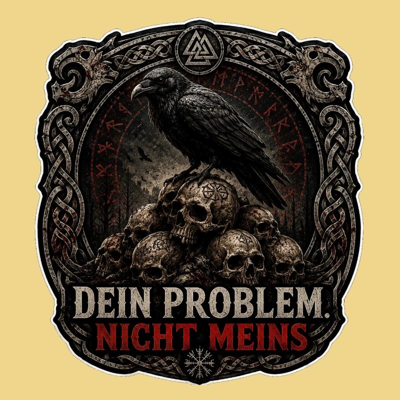 Dein Problem Nicht Meins Gothic Patch