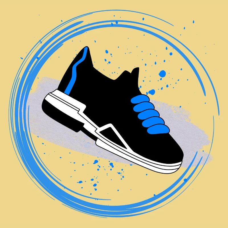 Sneaker Splash im Kreis