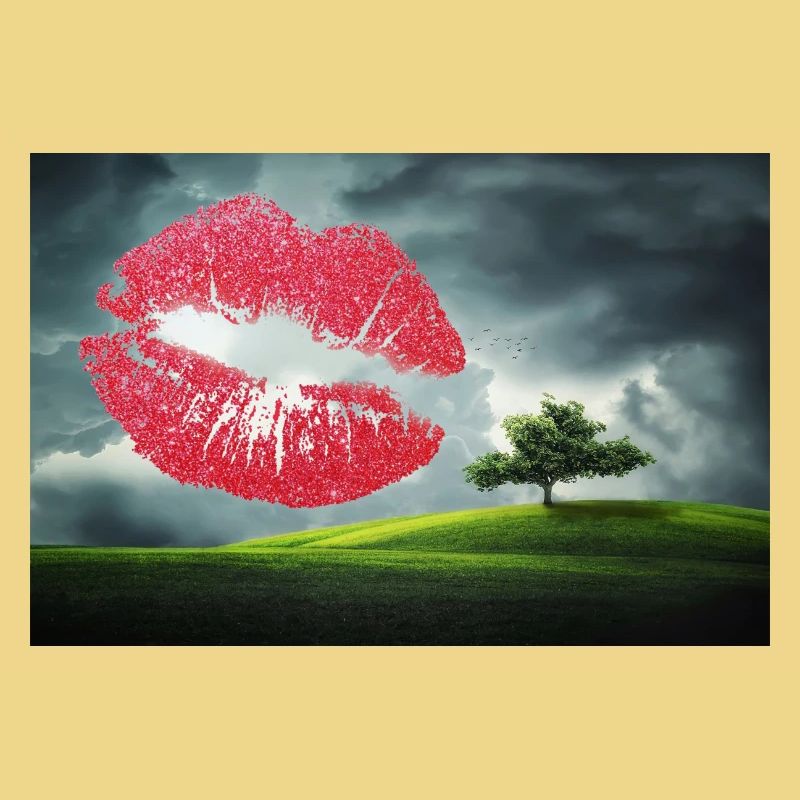 Baiser de la Saint-Valentin.