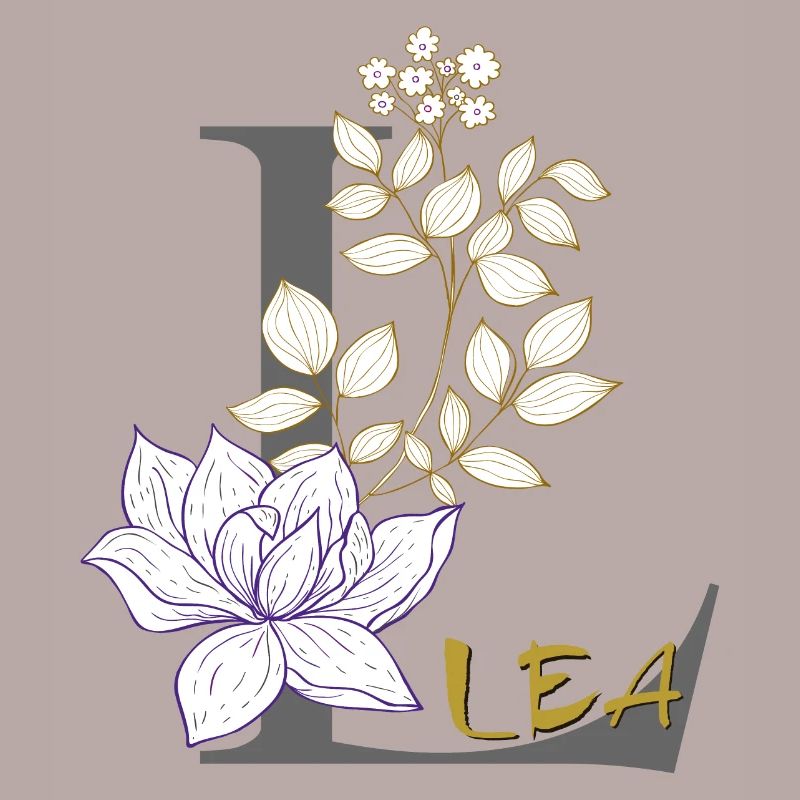 Buchstabe L Initiale Lea