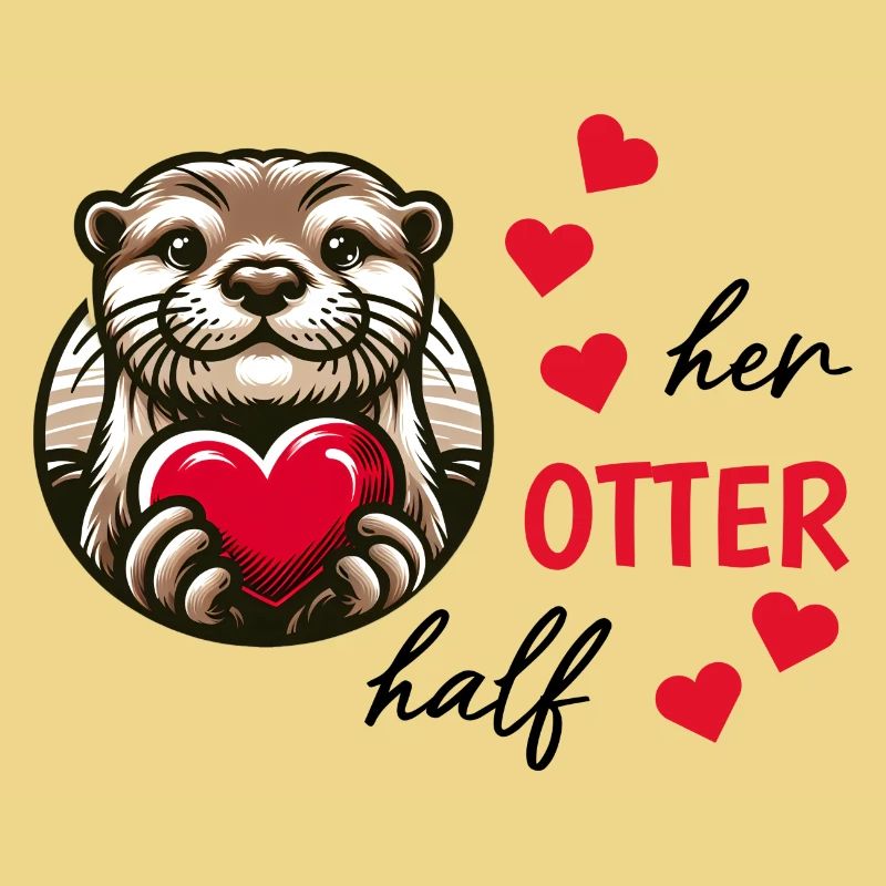 Otter half liebe geschenk