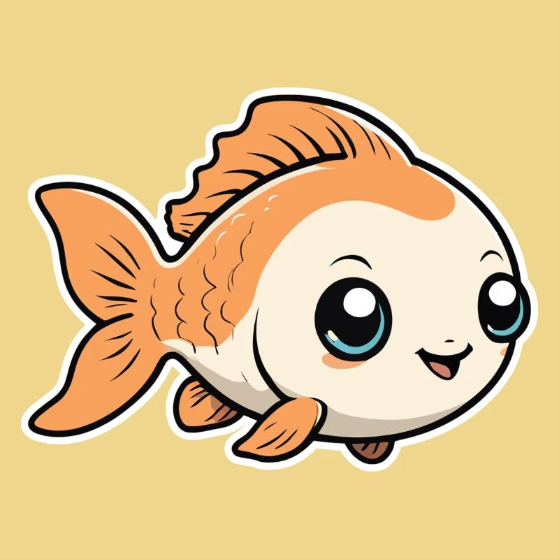 Petit Mignon Bébé Poisson Poisson