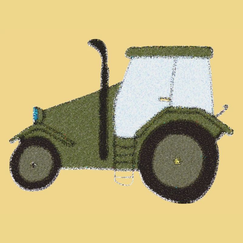 traktor oldtimer impressionismus