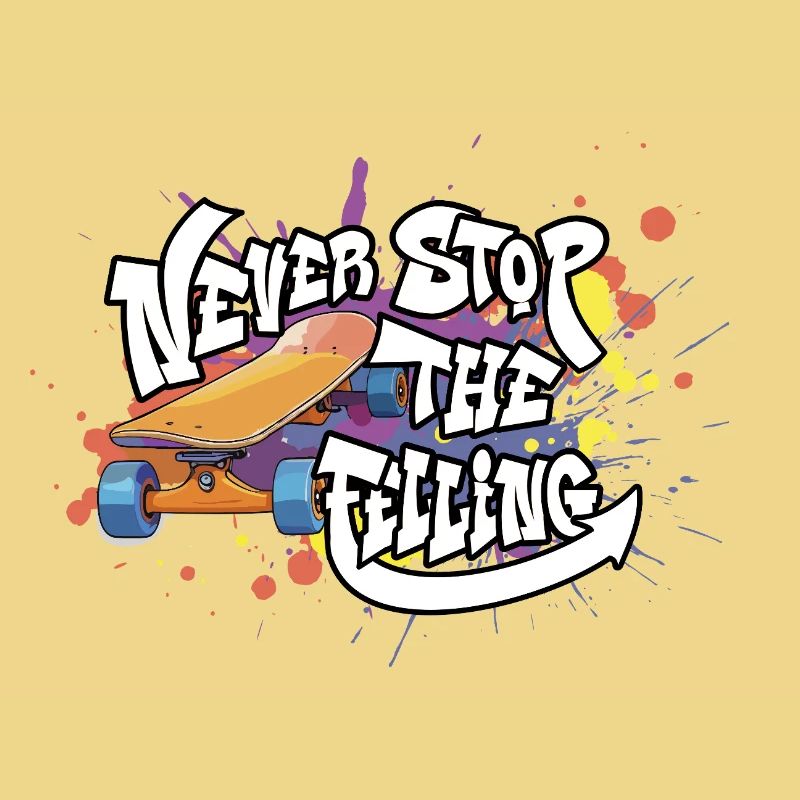 Skateboard Graffiti Motivation Design