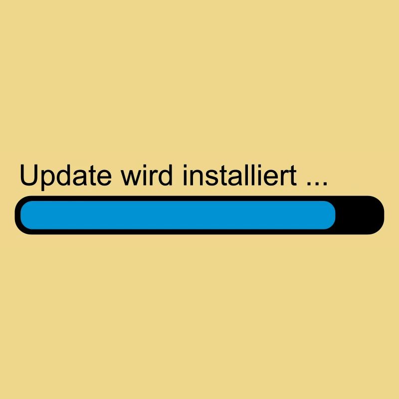 Update wird installiert ... Ladebalken